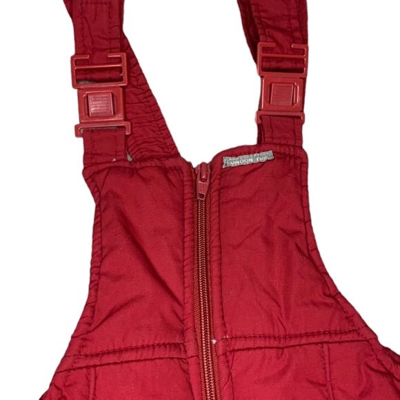 London Fog 4T Red Snow Overall Snowpants - Picture 2 of 6